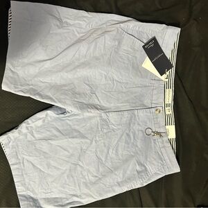 Denim & Flower Light Blue Flat Front Shorts (Pre-Owned)